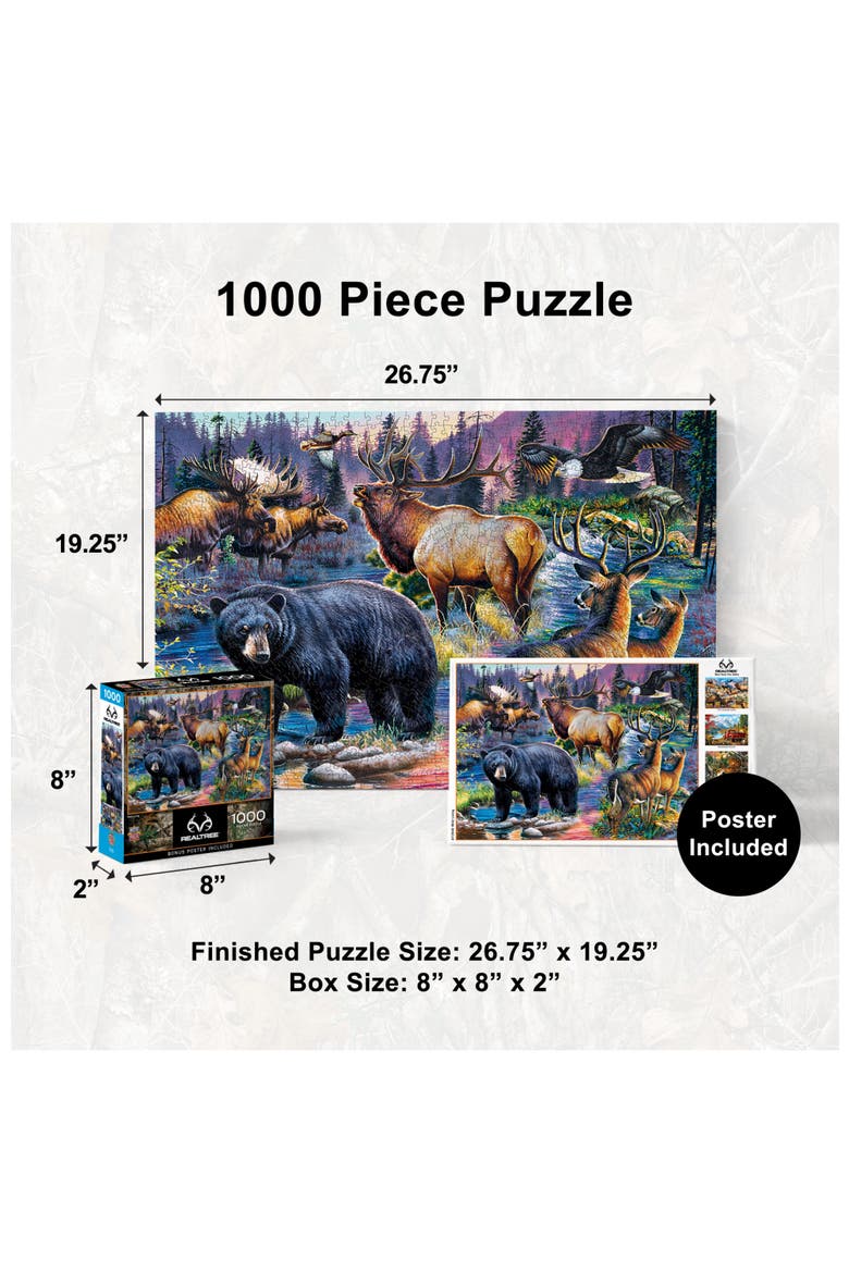 Wild Living 1000 Piece Jigsaw Puzzle, Alternate, color, Multicolor