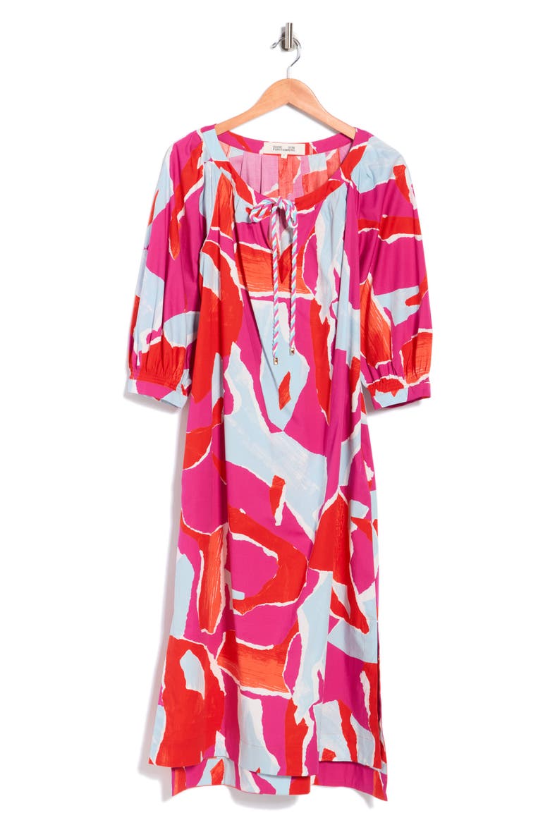 Rhodes Stretch Cotton Dress, Alternate, color, ISLAND CAMO LARGE PINK