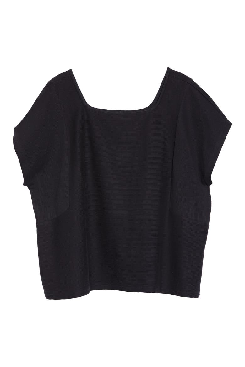 Flik Organic Cotton T-Shirt, Alternate, color, ALMOST BLACK