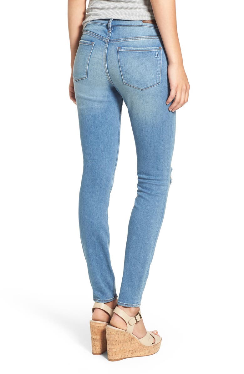 Articles of Society 'Sarah' Destroyed Skinny Jeans, Alternate, color,