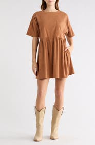 WISHLIST Corduroy Shift Minidress