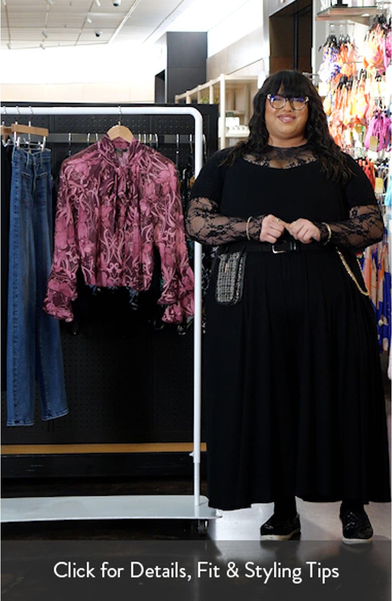 Floral Tie Neck Top, sales video thumbnail