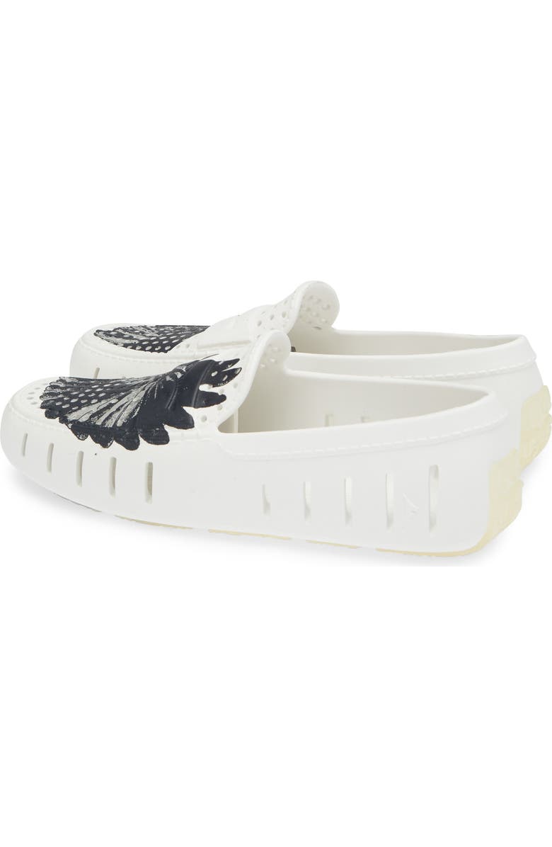 FLOAFERS Country Club Driver Loafer, Alternate, color, White/ Grey Wings