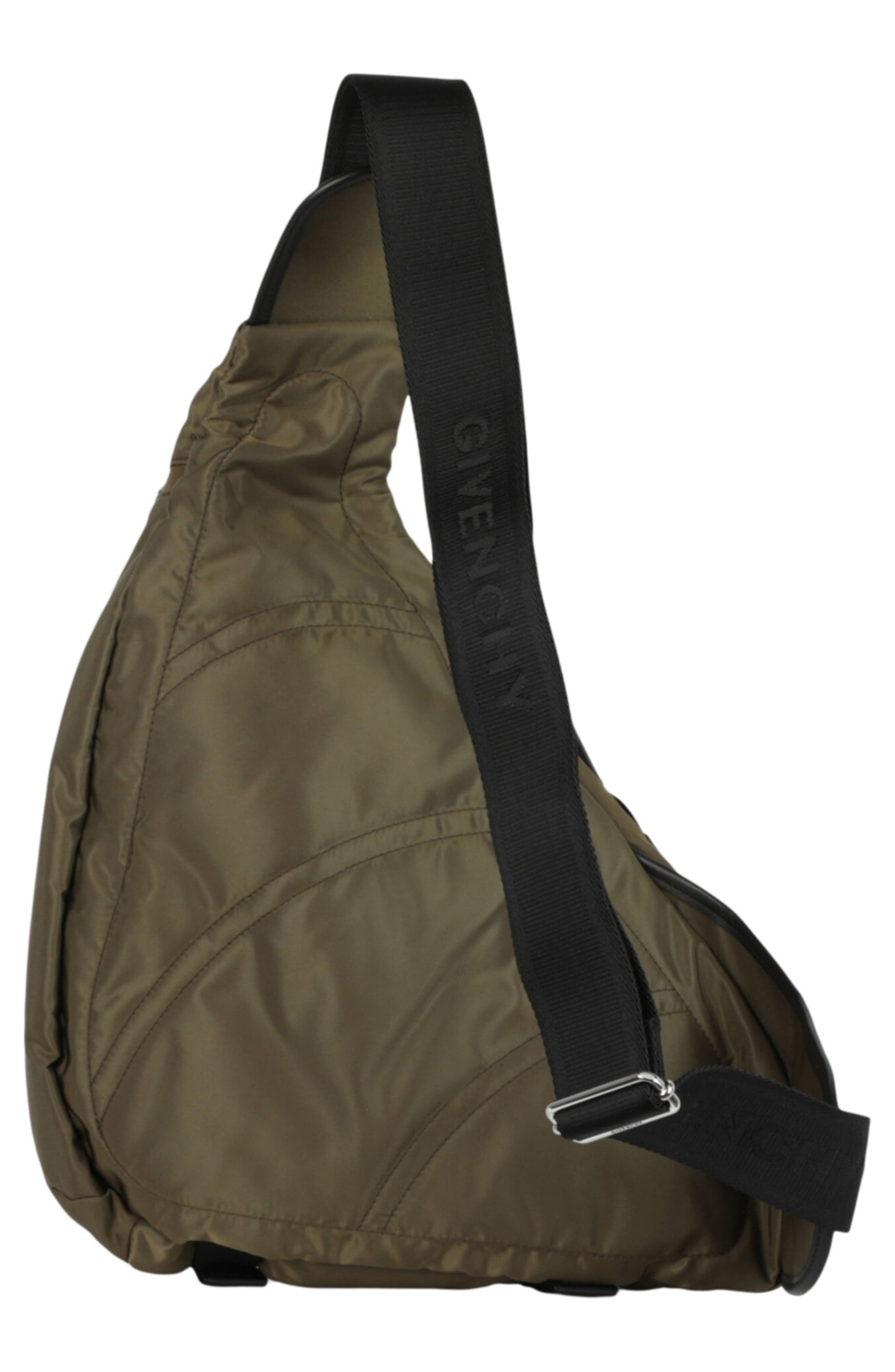 Givenchy G Zip Triangle Sling Bag, Alternate, color, Khaki