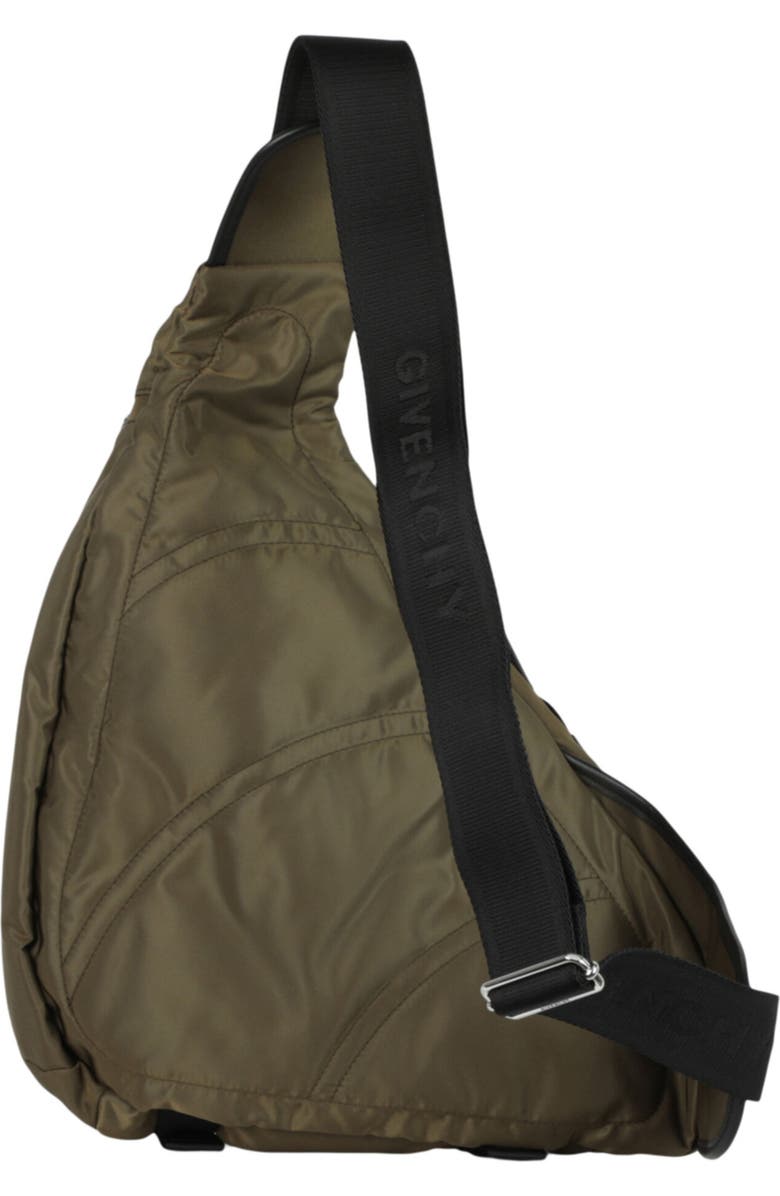 Givenchy G Zip Triangle Sling Bag, Alternate, color, Khaki