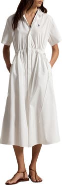 Polo Ralph Lauren Cinch Waist Cotton Shirtdress