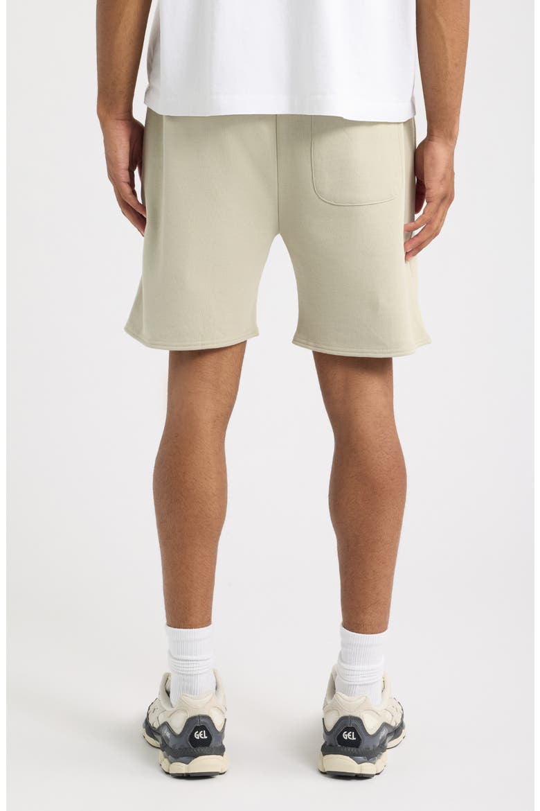 Script French Terry Shorts, Alternate, color, GREY