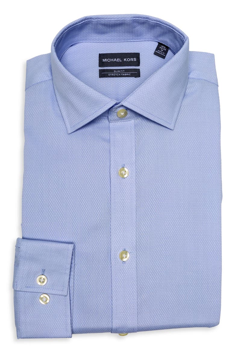 Slim Fit Stretch Cotton Dress Shirt, Alternate, color, SOFT BLUE