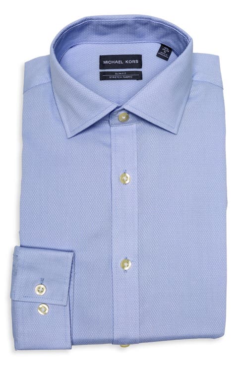 Slim Fit Stretch Cotton Dress Shirt