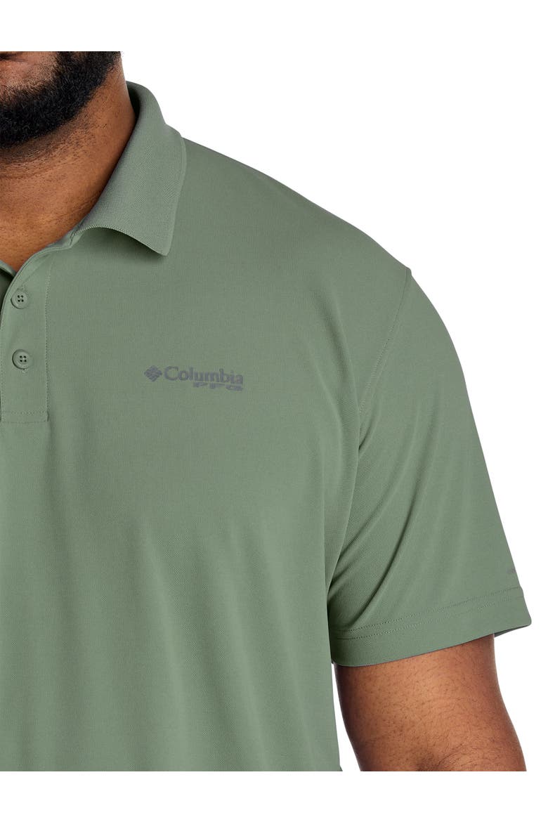 Big & Tall PFG Freezer Polo Shirt, Alternate, color, CYPRESS