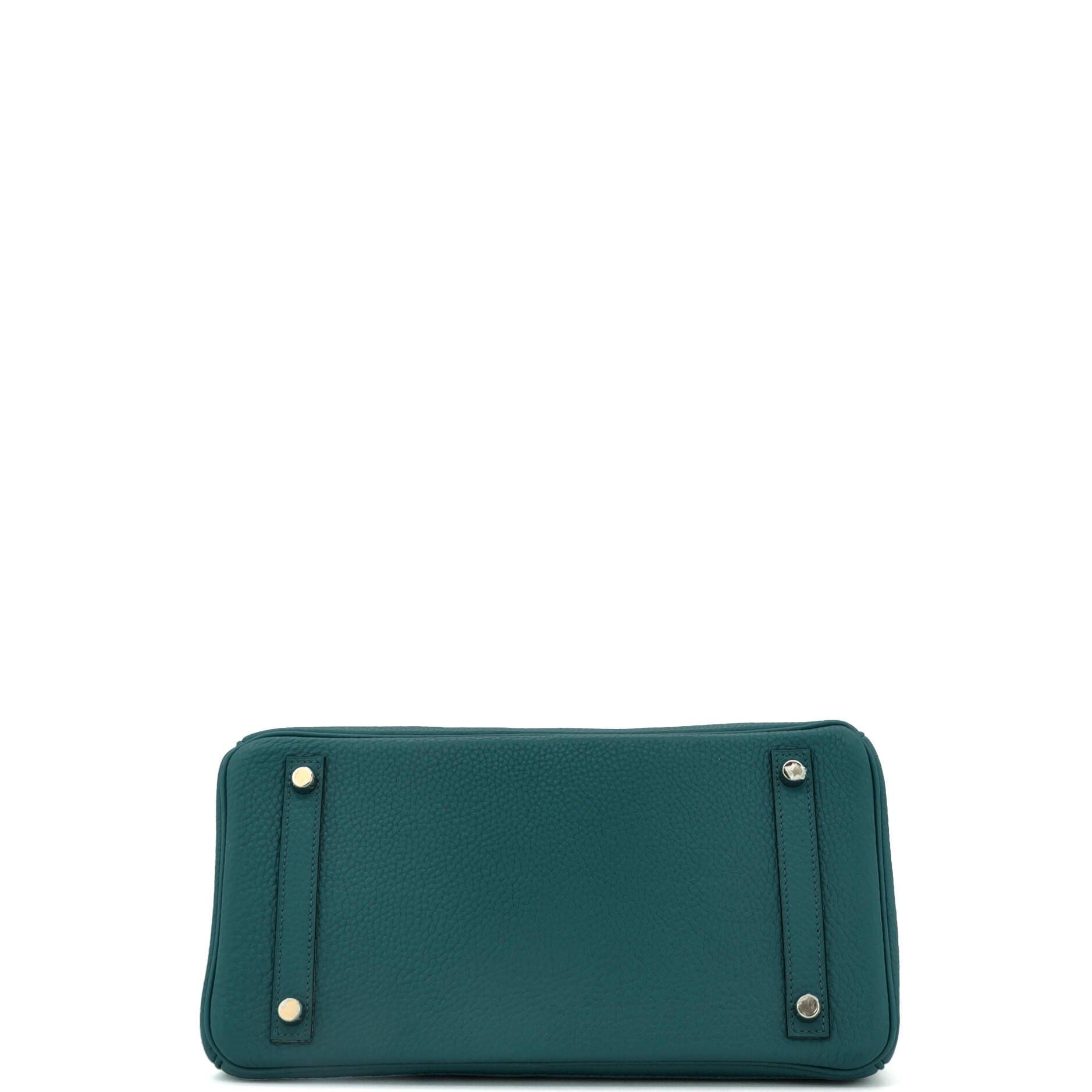 Pre-Owned Hermes Birkin Handbag Green Clemence with Gold Hardware 30, Alternate, color, 