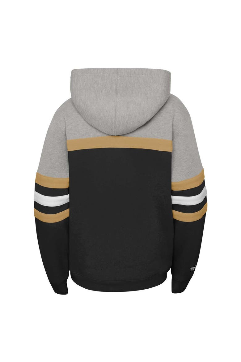 Youth Mitchell & Ness Black Vegas Golden Knights Head Coach Pullover Hoodie, Alternate, color, Black