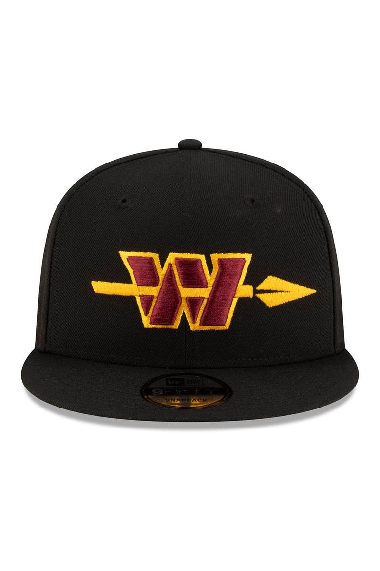 Men's New Era Black Washington Commanders Alternate 9FIFTY Snapback Hat, Alternate, color, Black