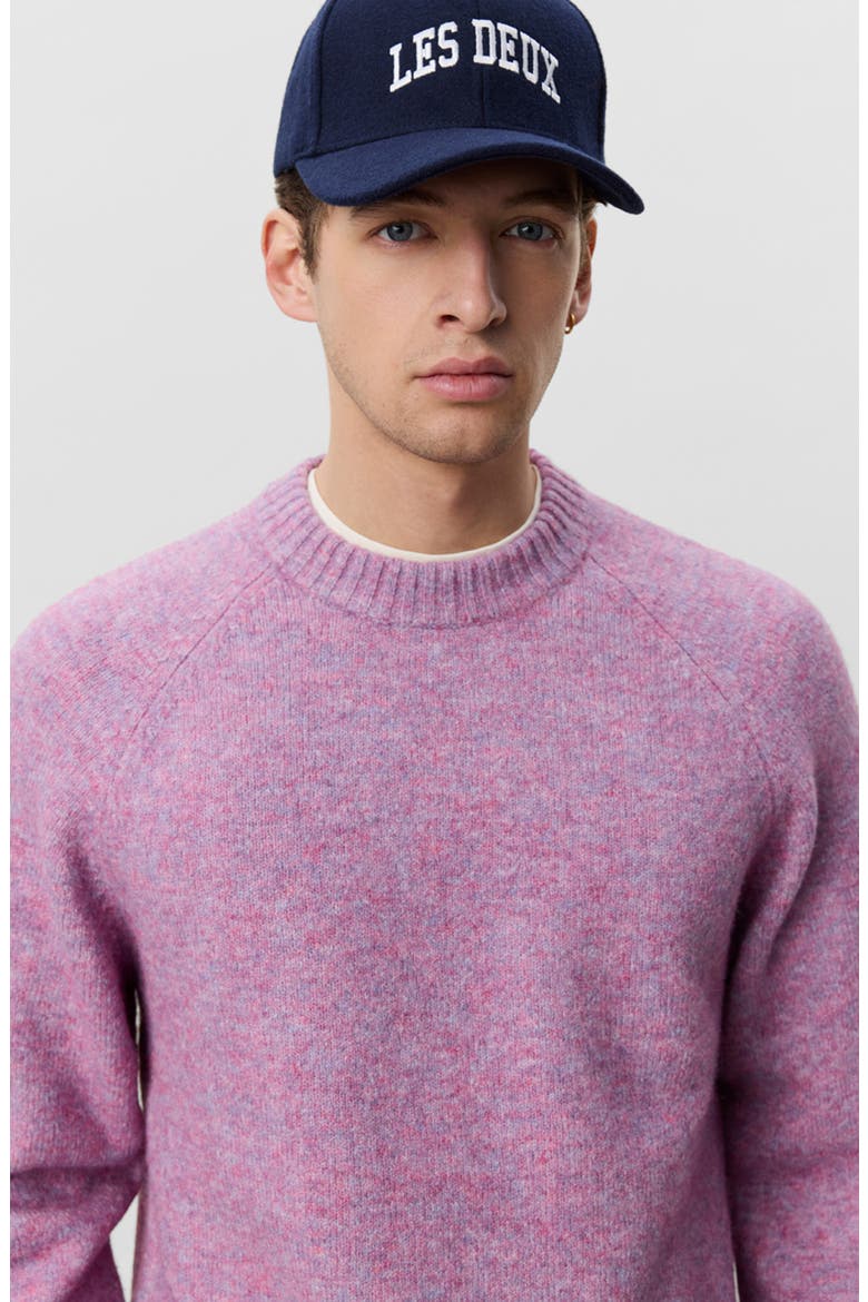 Soft Crewneck Sweater, Alternate, color, OYSTER ROSE MELANGE