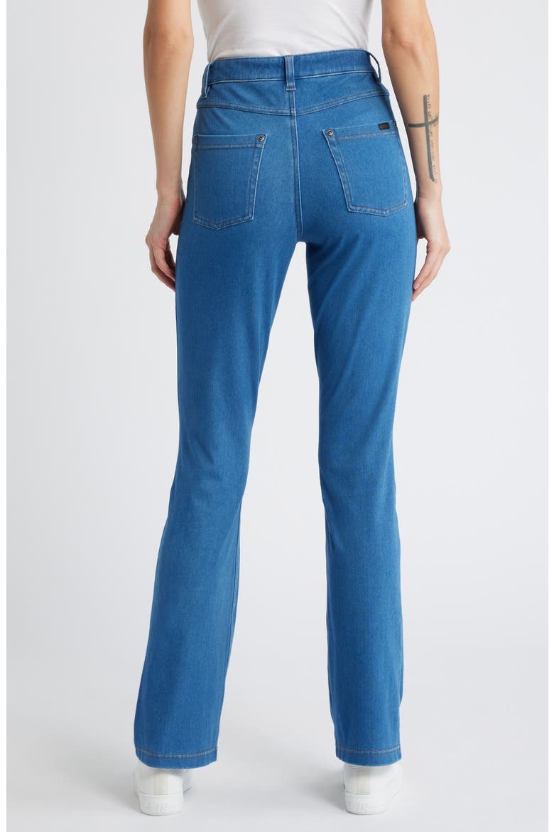Baby Bootcut Denim Leggings, Alternate, color, MED WASH