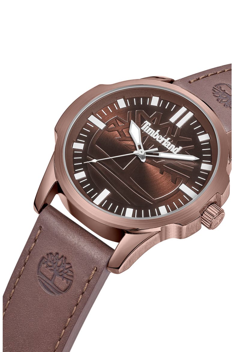 Quartz Analog Watch, Alternate, color, BROWN