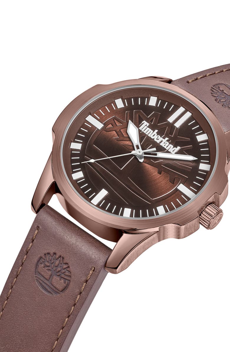 Timberland Quartz Analog Watch, Alternate, color, Brown