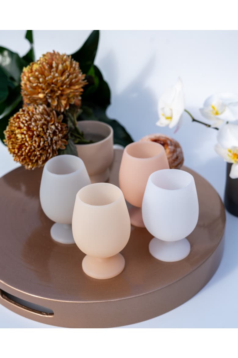 Seff | Unbreakable Champagne Flutes, Alternate, color, Terra + Peach
