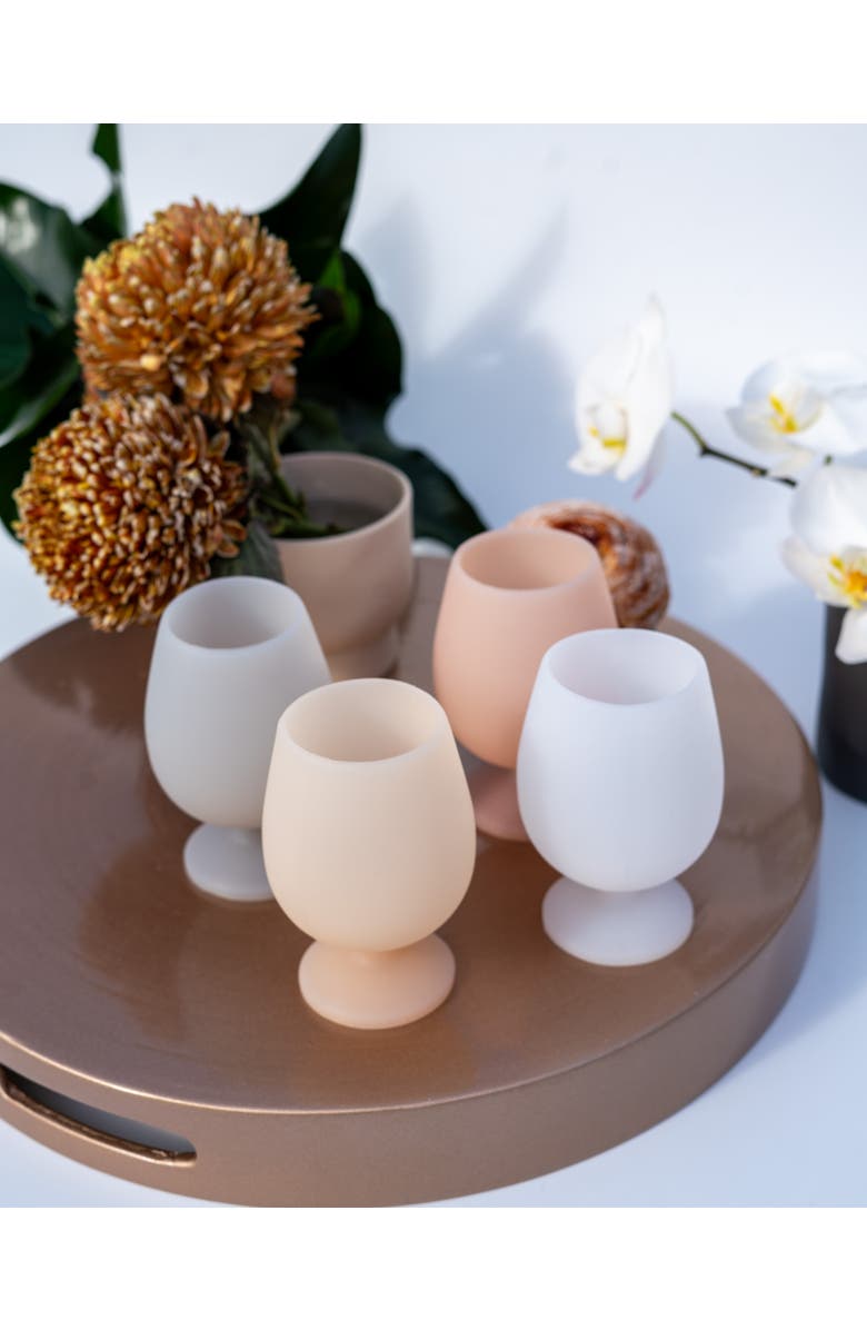 Porter Green Stemm | Silicone Unbreakable Wine Glasses, Alternate, color, Winter