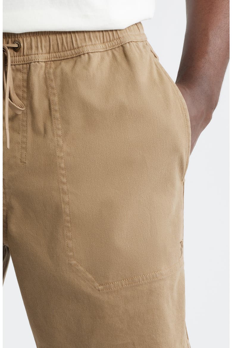 Made to Fade Stretch Cotton Drawstring Shorts, Alternate, color, WASHED KHA