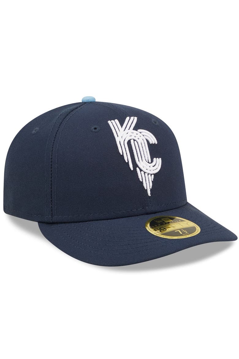 Men's New Era Navy Kansas City Royals 2022 City Connect Low Profile 59FIFTY Fitted Hat, Alternate, color, Navy