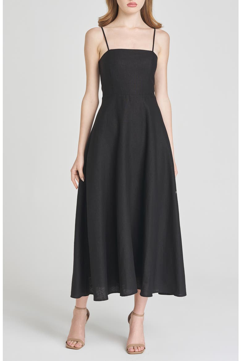 equipment linen josefina dress Josefina Scarf Print Linen Blend Midi Dress (Women)