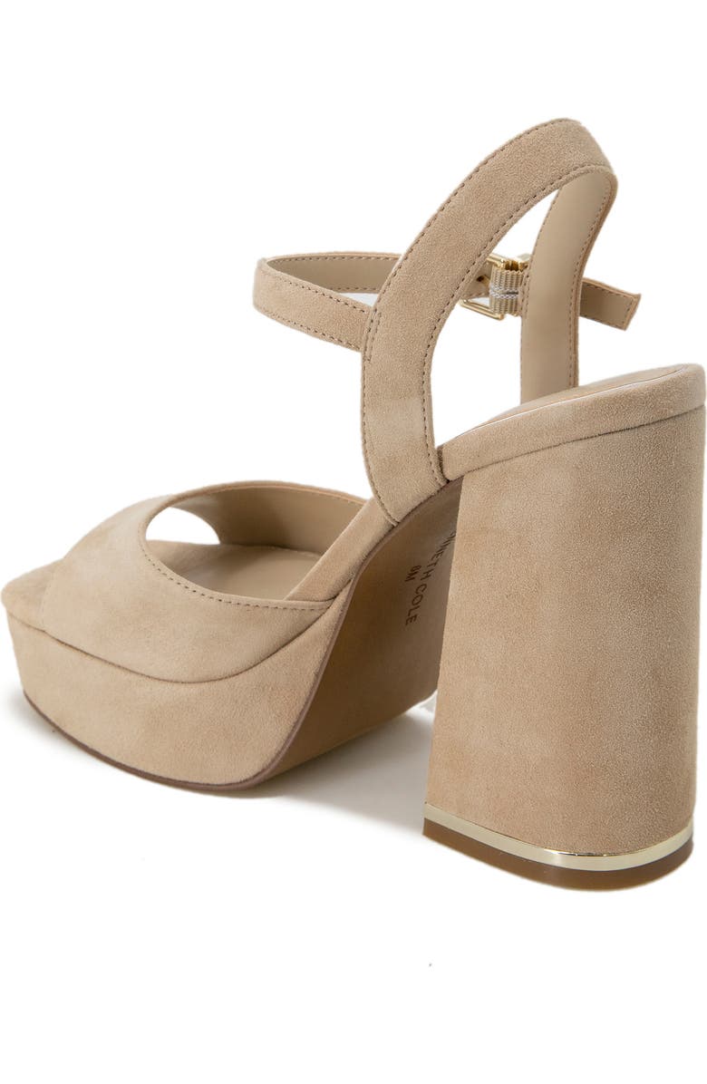 Kenneth Cole New York Dolly Platform Sandal, Alternate, color, Buff Suede
