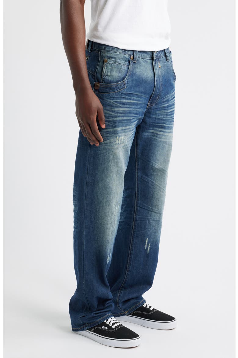 Relaxed Bootcut Jeans, Alternate, color, BLUE
