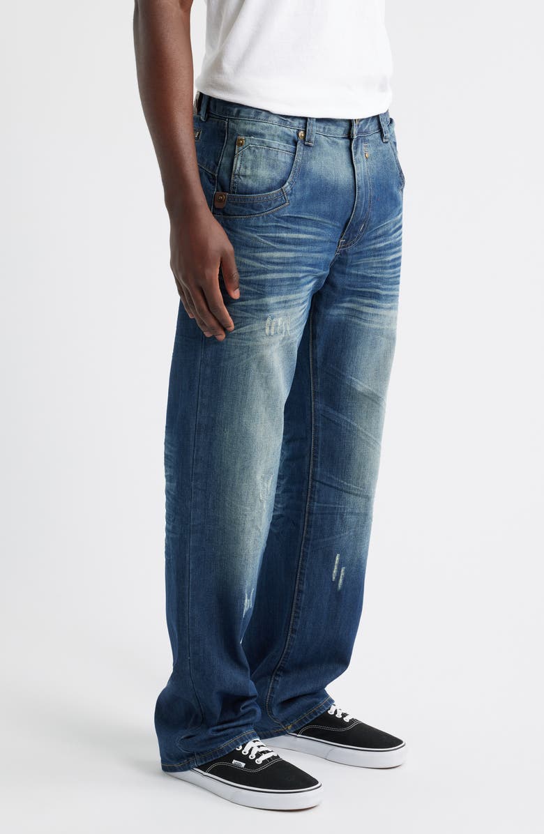 LEVEL 7 Relaxed Bootcut Jeans, Alternate, color, Blue