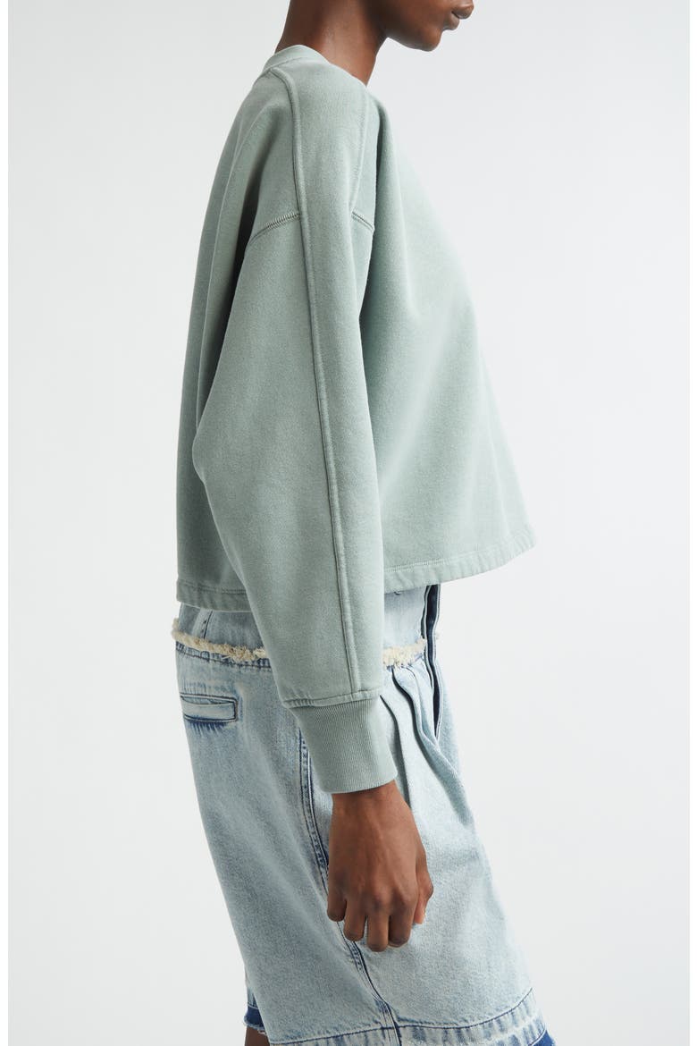 Sunny Logo Embroidered Sweatshirt, Alternate, color, SAGE