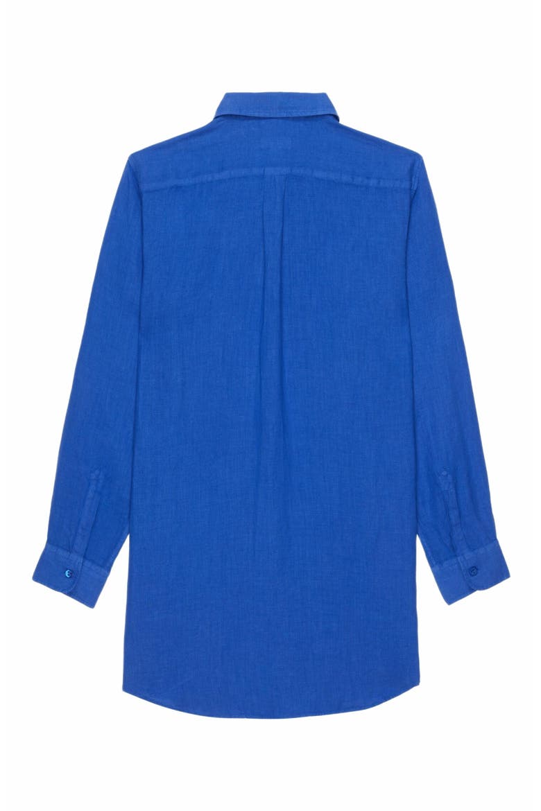 Women's Solid Linen Shirt Dress, Alternate, color, MARRAKECH