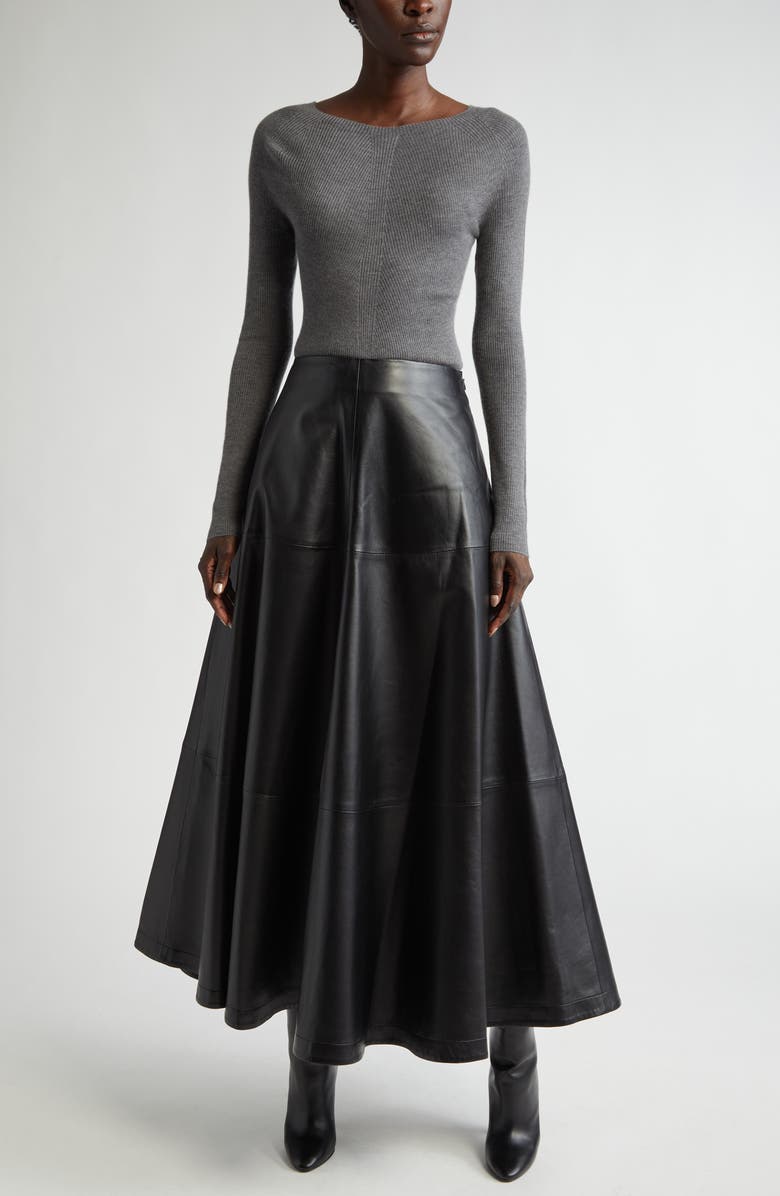 Altuzarra Lee Cashmere Sweater, Alternate, color, 000021 Carbon Melange