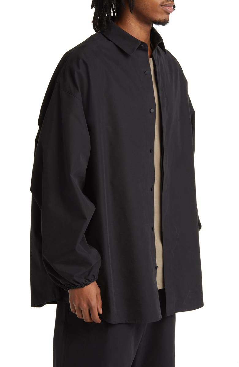 Fear of God Essentials Oversize Button-Up Shirt Jacket, Alternate, color,