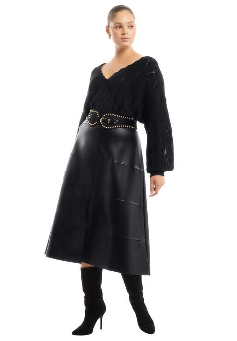 Cropped Boat Neck Sweater