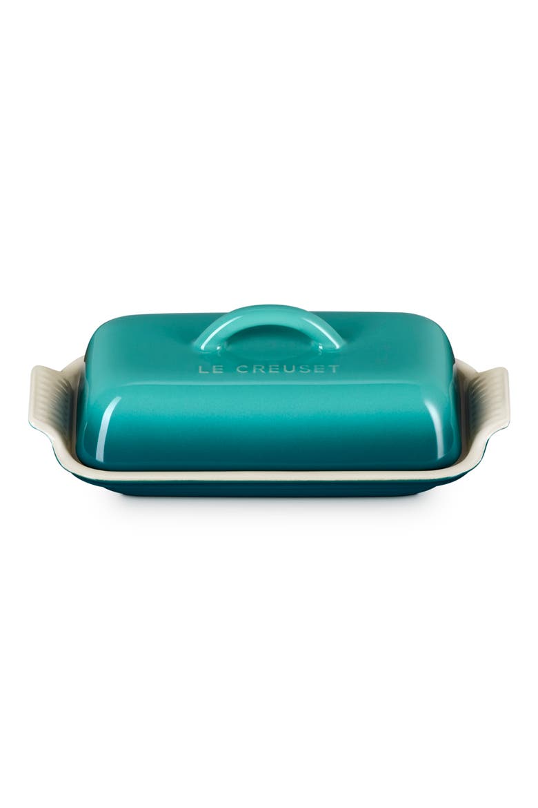 Heritage Butter Dish, Alternate, color, RIVIERA