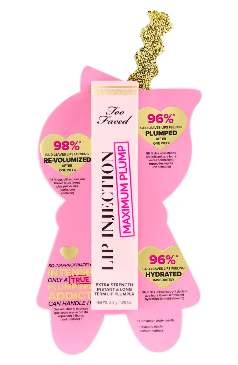 Too Faced Lip Injection Maximum Plump Extra Strength Lip Plumper Ornament, Alternate, color, 