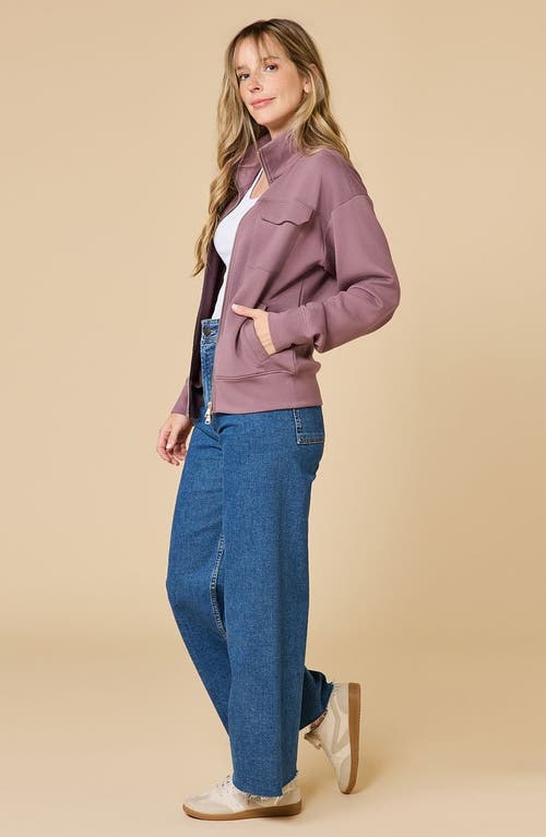 Softies Dreamtech Double Zip Bomber Jacket In Pink