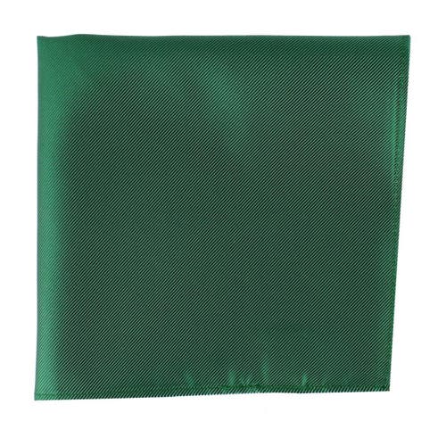 Trafalgar The Gatsby 12 Inch Solid Silk Pocket Square In Green