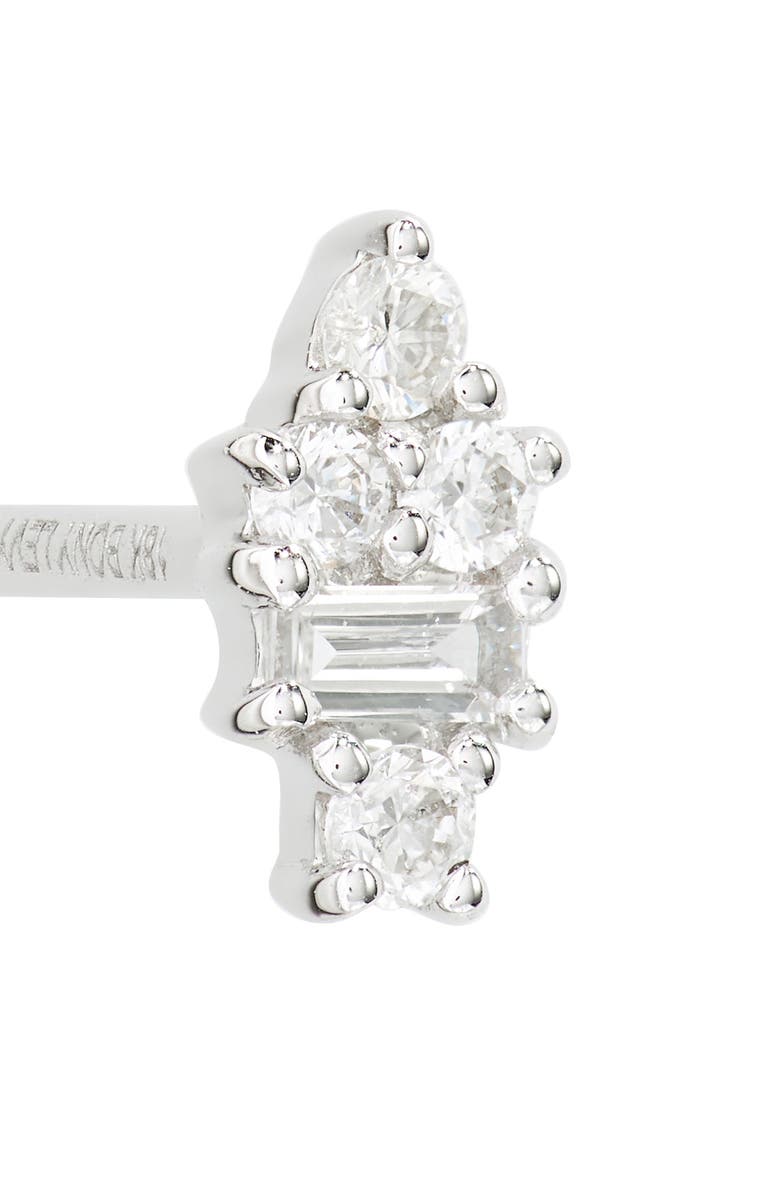 Bony Levy Gatsby Baguette Diamond Cluster Stud Earrings, Alternate, color, 