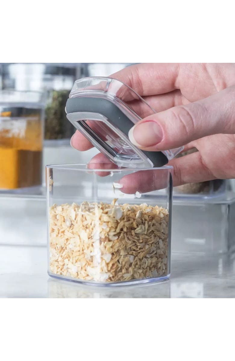 OU Clear Tiered Countertop Spice Organizer 13-Piece Set, Alternate, color, Clear