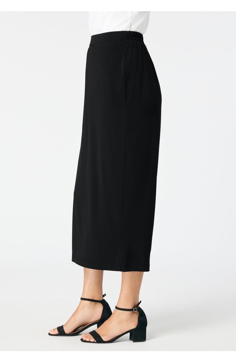 Roaman's Ultrasmooth<sup>®</sup> Fabric Midi Skirt, Alternate, color, Black