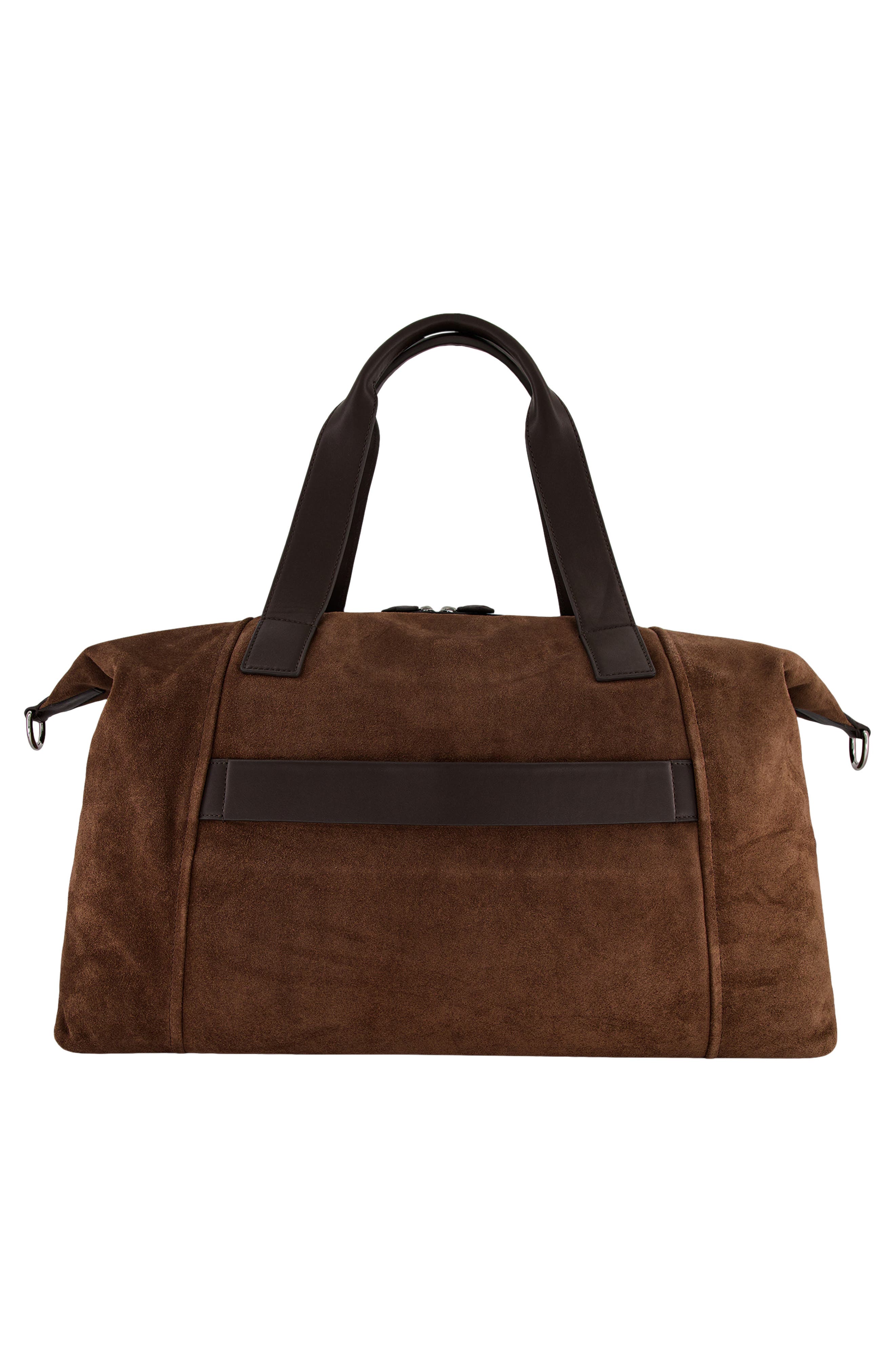 Vince Westmore Leather Duffle Bag, Alternate, color, Chocolate