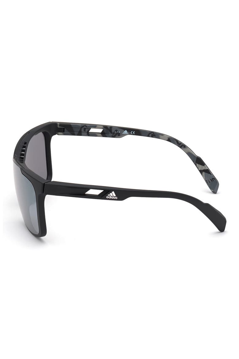 Shield Sunglasses, Alternate, color, MATTE BLACK / SMOKE MIRROR