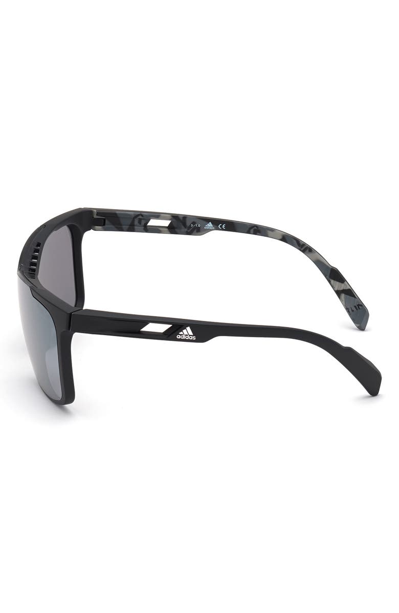 adidas Shield Sunglasses, Alternate, color, Matte Black / Smoke Mirror
