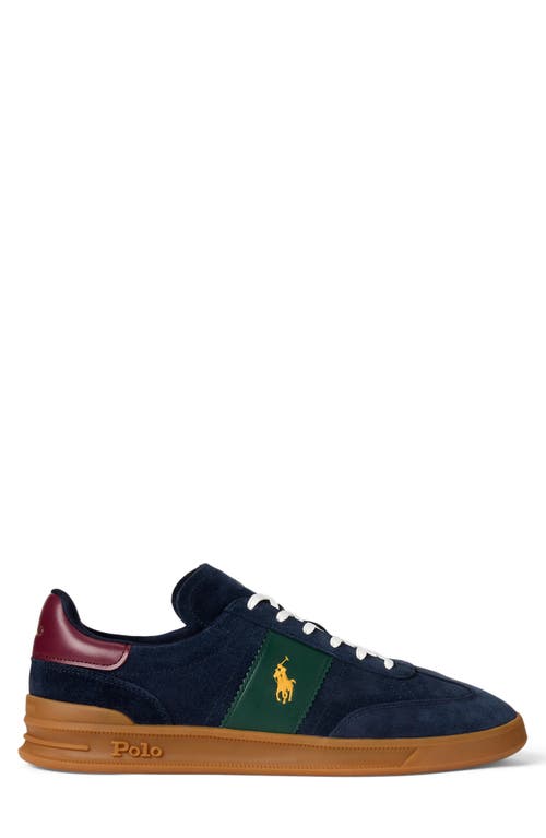 Polo Ralph Lauren Heritage Aera Suede Trainer In Blue