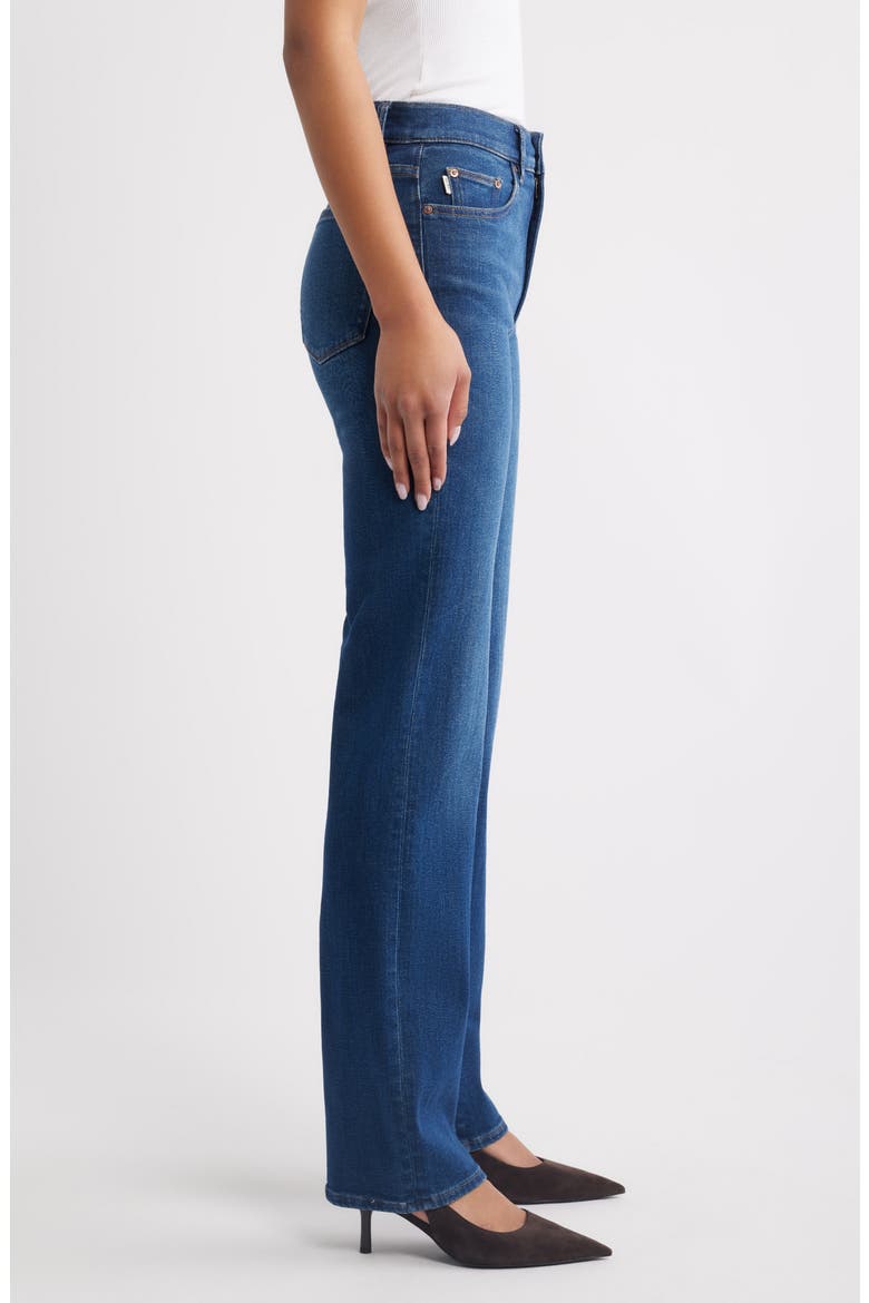 Patti High Waist Straight Leg Jeans, Alternate, color, EVERMORE