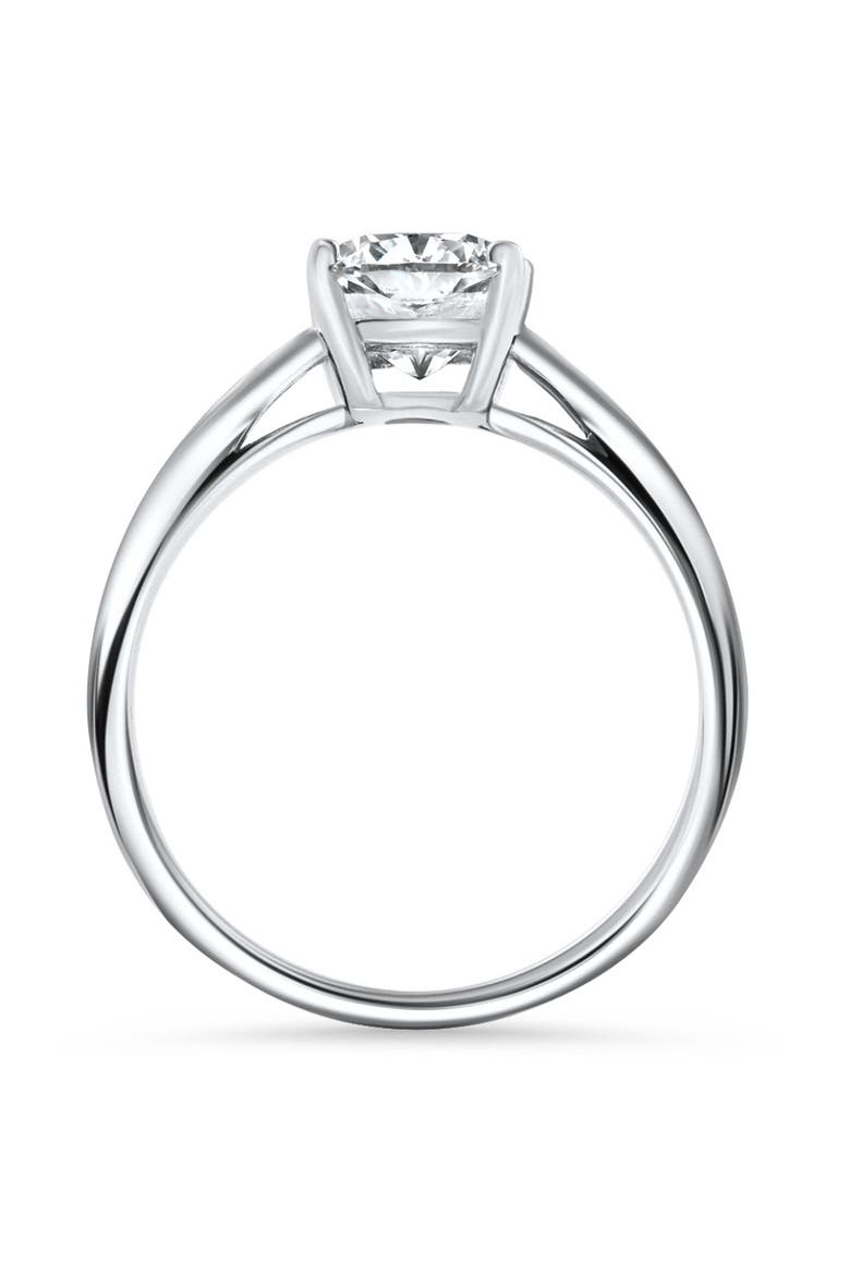 Certified 2Ct Cushion Solitaire Diamond Engagement Ring 14k Gold Lab Grown, Alternate, color, 14k White Gold
