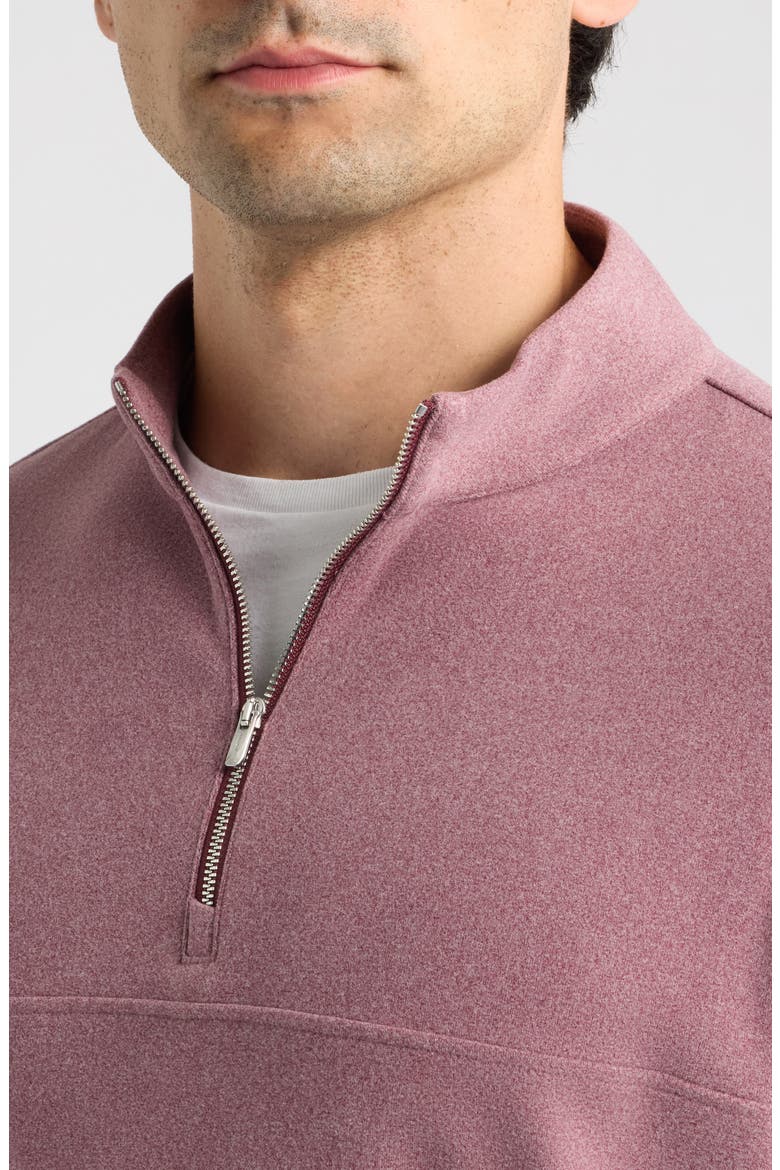 Mikey Quarter Zip Pullover, Alternate, color, RUM