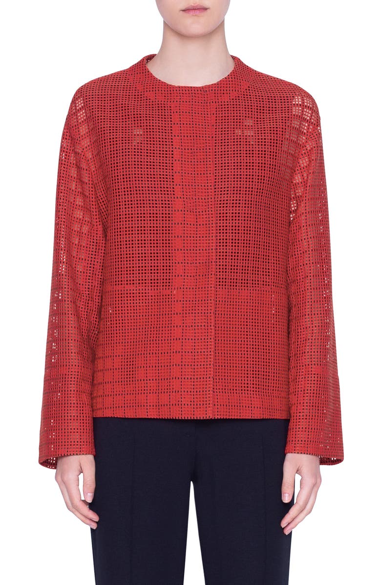 Akris punto Mesh Lace Jacket, Main, color,