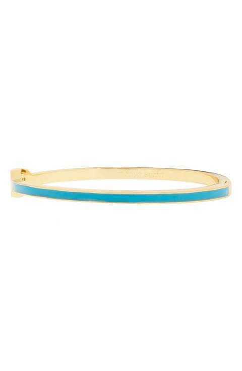 Thin Enamel Hinge Bracelet